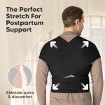 KeaBabies All-in-One Baby Wrap Carrier - Black