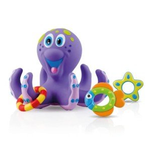 Nuby Floating Octopus Bath Toy with Rings