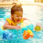 6-Piece Wind-Up Swimming Turtle Bath Toys