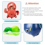 6-Piece Wind-Up Swimming Turtle Bath Toys