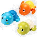 6-Piece Wind-Up Swimming Turtle Bath Toys