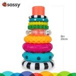 Sassy Stacks Circle Stacking Ring Toy for Babies
