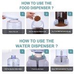 Meikuler 3.8L Automatic Pet Feeder & Water Dispenser
