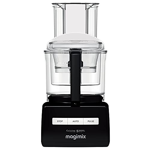 Magimix 5200XL Food Processor | 3.7L BPA-Free Bowl | Quiet & Powerful Motor | Multifunctional 7 in 1 Solution | Black | 18584