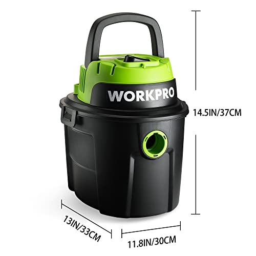 WORKPRO Wet and Dry Vacuum Cleaner 1200W, 3-in-1 10L Container Multipurpose Vacuum with Blow Fuction for DIY, Car, Garage, Workshop, Home