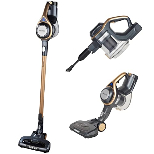 Beldray BEL01004ISMOBX Copper Airgility Max, Multi-Surface Stick & Handheld Vacuum Cleaner, Lightweight, Cordless, 29.6 V, 1.2 L, 2 Speeds, Motorised Pet 2-in-1 Crevice & Brush Tool