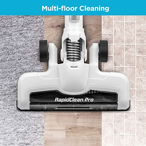 EUREKA RapidClean Pro Lightweight Cordless Vacuum Cleaner, High Efficiency Powerful Digital Motor LED Headlights, Convenient Stick and Handheld Vac, Essential, Blue/White