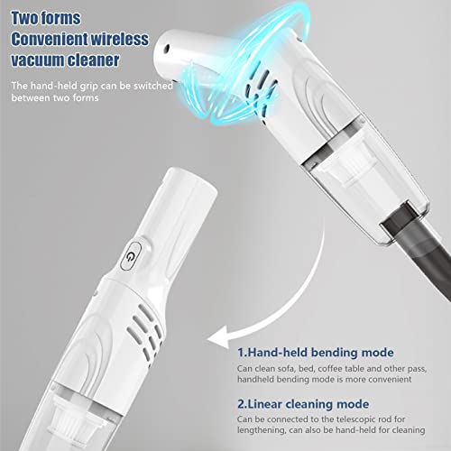 BQSHX Cordless Vacuum Cleaner, 6000PPA Stick Vacuum Cleaner with Powerful Suction,Handheld Stick Vacuum with 1200mAh Battery, 30 Mins Run Time,Lightweight Vacuum for Home Hard Floor Car Pet