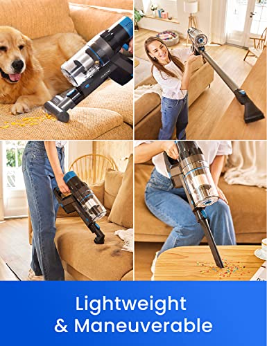 Proscenic P11 Smart Cordless Vacuum Cleaner, Up to 60Mins Runtime, Handheld Vacuum with 30KPA Strong Suction Power, Smart App Integration, for Carpet, Hard Floor, Pet Hair