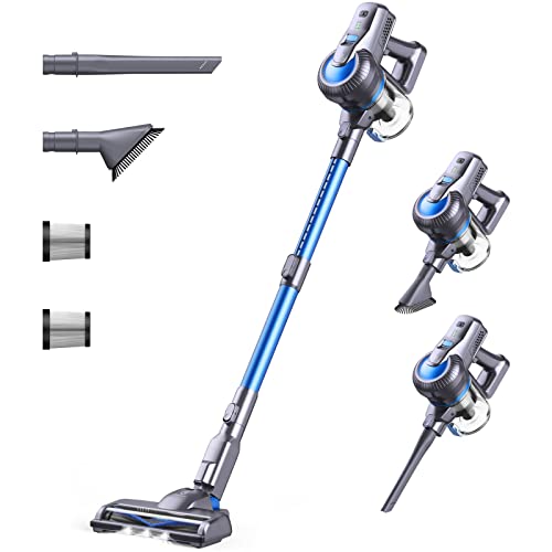 Greenote Cordless Vacuum Cleaner, 23000PA Stick Vacuum Cleaner 6 in 1, Powerful Hoover 200W Brushless Motor with LED Headlights, 35 Mins Runtime, Lightweight Vacuum for Home Hard Floor Pet Car