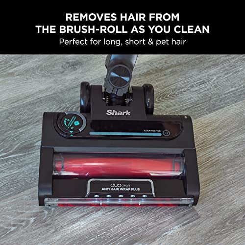 Shark Stratos Cordless Stick Vacuum Cleaner [IZ400UKT], with Anti Hair Wrap Plus & Clean Sense IQ, Pet Pro Model, Single Battery, Charcoal/Brass