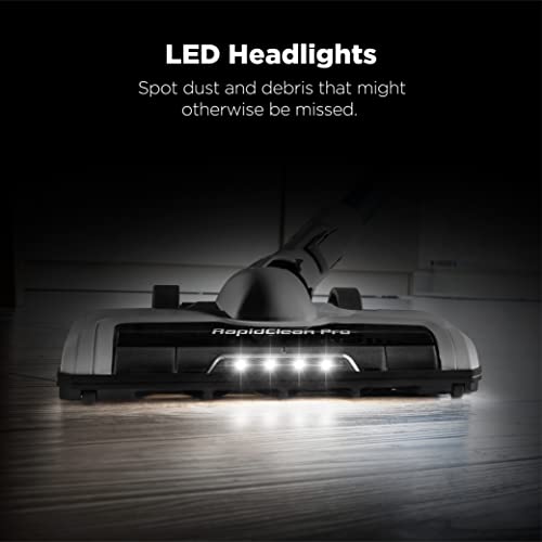 EUREKA RapidClean Pro Lightweight Cordless Vacuum Cleaner, High Efficiency Powerful Digital Motor LED Headlights, Convenient Stick and Handheld Vac, Essential, Blue/White
