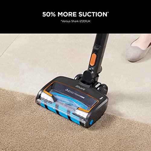 Shark Cordless Stick Vacuum Cleaner [IZ300UK] Anti Hair Wrap, PowerFins, Single Battery, Black & Copper