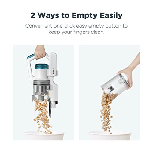 EUREKA RapidClean Pro Lightweight Cordless Vacuum Cleaner, High Efficiency Powerful Digital Motor LED Headlights, Convenient Stick and Handheld Vac, Essential, Blue/White