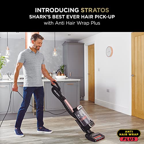Shark Stratos Upright Vacuum Cleaner with Anti Hair Wrap Plus & Anti-Odour Technology, Pet Pro Model [NZ860UKT]