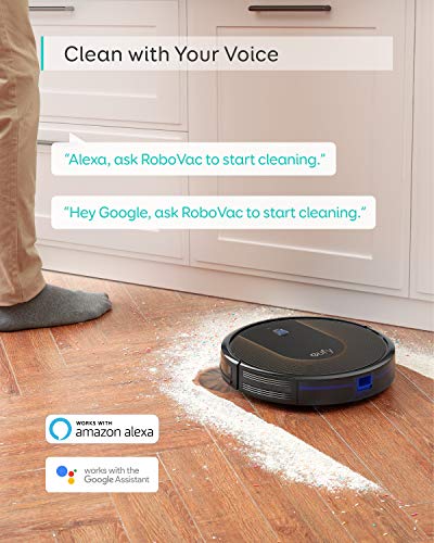 eufy by anker RoboVac 30C Robot Vacuum Cleaner, BoostIQ, Wi-Fi, Super-Thin, 1500Pa Suction, Boundary Strips Included, Quiet, Self-Charging Robotic Vacuum, Cleans Hard Floors to Medium-Pile Carpets