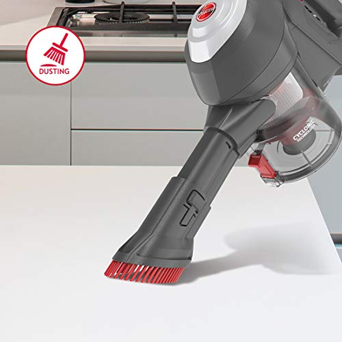 Hoover HF122GH Cordless Vacuum Cleaner (Single Battery) - H-Free 100, Grey/Red