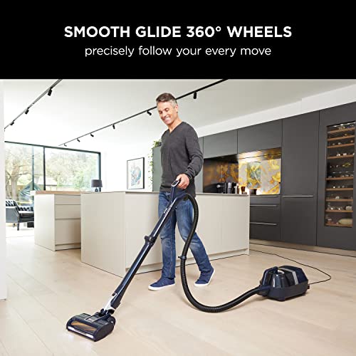 Shark Bagless Cylinder Vacuum Cleaner [CZ250UKT] Dynamic Technology, Anti Hair Wrap, Flexology, Pet Model, Blue & Silver