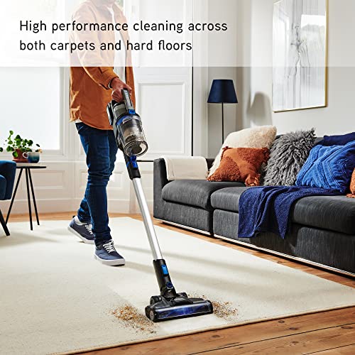 Vax Pace Cordless Vacuum Cleaner | High Performance Cleaning | Up to 40 min runtime - CLSV-VPKS, Grey/Blue