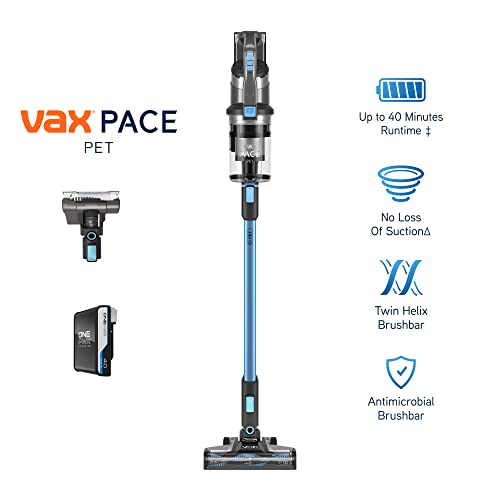 Vax Pace Pet Cordless Vacuum Cleaner | Pet Tool | Up to 40min Runtime | High Performance Cleaning - CLSV- VPKA
