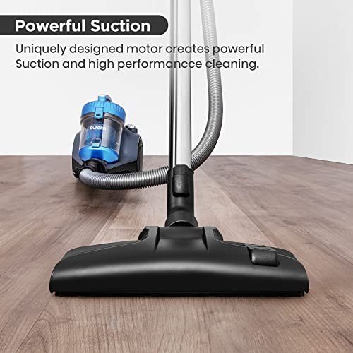EUREKA Whirlwind Cylinder Vacuum,Bagless Vacuum Cleaners for Hardfloor, Carpet & Car, Compact & Lightweight, 700W, 1.5L