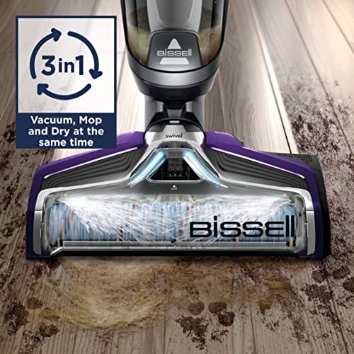 BISSELL CrossWave Pet Pro Hard Floor Cleaner | Wet & Dry Vacuum | 3-in-1 Multi-Surface Floor Cleaner for Wood, Tile, Laminate & Area Rugs | Perfect for Pet Owners | 2224E | Purple