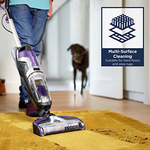 BISSELL CrossWave Pet Pro Hard Floor Cleaner | Wet & Dry Vacuum | 3-in-1 Multi-Surface Floor Cleaner for Wood, Tile, Laminate & Area Rugs | Perfect for Pet Owners | 2224E | Purple