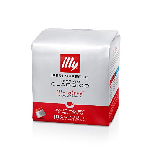 Illy Iperespresso Classico 100% Arabica - 1 x 18 Capsules for Espresso Coffee (120.6 Grams)