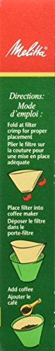 Melitta 620122 40 Count #1 Natural Brown Cone Coffee Filters (Pack of 5) by Melitta
