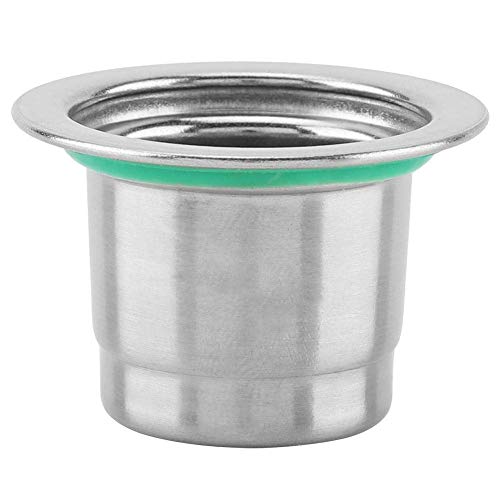 Espresso Capsules Capsules, 1cs Coffee Filter for Nespresso Coffee Machine Maker Stainless Steel Metal Refillable Reusable Capsule Filter Fit for Illy Cafe Capsule Dripper