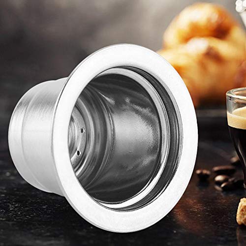 Espresso Capsules Capsules, 1cs Coffee Filter for Nespresso Coffee Machine Maker Stainless Steel Metal Refillable Reusable Capsule Filter Fit for Illy Cafe Capsule Dripper