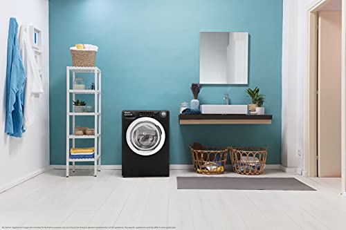 Candy Smart Pro CSO1493TWCBE, Free Standing Washing Machine, WiFi Connected, 9 kg Load, 1400 rpm, Black, Amazon Exclusive