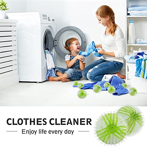 schildEVO Pet Hair Remover Washing Machines, Pet Hair Catcher in Washing Machine for Dissolves Fur and Clothes, Bedding, Green, 12PCS