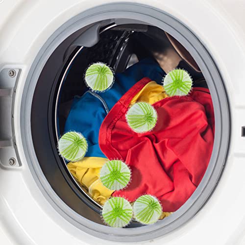 schildEVO Pet Hair Remover Washing Machines, Pet Hair Catcher in Washing Machine for Dissolves Fur and Clothes, Bedding, Green, 12PCS