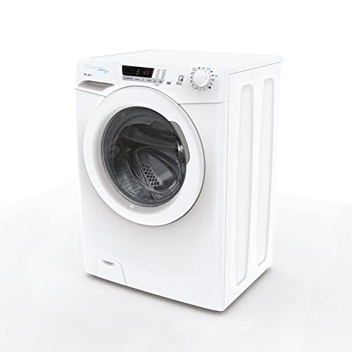 Candy Ultra HCU1482DE Freestanding Washing Machine, 8kg Load, 1400 rpm, Android App Enabled, Eco Cycles, Water&Energy auto sensing, White