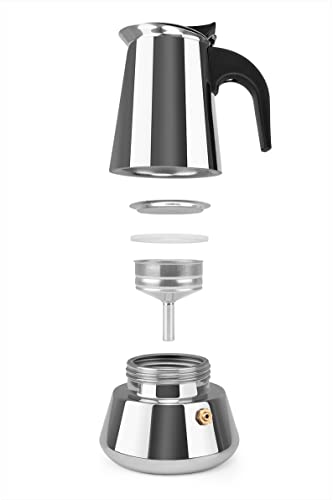 Orbegozo Coffee Maker, Stainless Steel, Silver 11x10x16 cm metallic silver