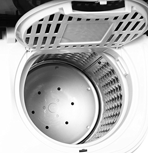 Think Gizmos Portable Washing Machine – Twin Tub Washer Machine with Wash and Spin Cycle Compartments - Includes Lint Filter & Small Laundry Bag…