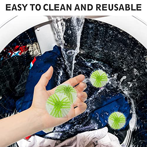 schildEVO Pet Hair Remover Washing Machines, Pet Hair Catcher in Washing Machine for Dissolves Fur and Clothes, Bedding, Green, 12PCS