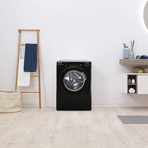 Candy Smart Pro CS149TBBE Freestanding Washing Machine, 9 kg Load, 1400 rpm, Black, Decibel rating: 61, EU Acoustic Class: A