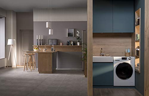 Haier HW90-B14636N Freestanding Washing Machine With LED Display, 9kg Load, 1400RPM, Direct Motion, White, 2021-9kg 636