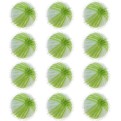 schildEVO Pet Hair Remover Washing Machines, Pet Hair Catcher in Washing Machine for Dissolves Fur and Clothes, Bedding, Green, 12PCS