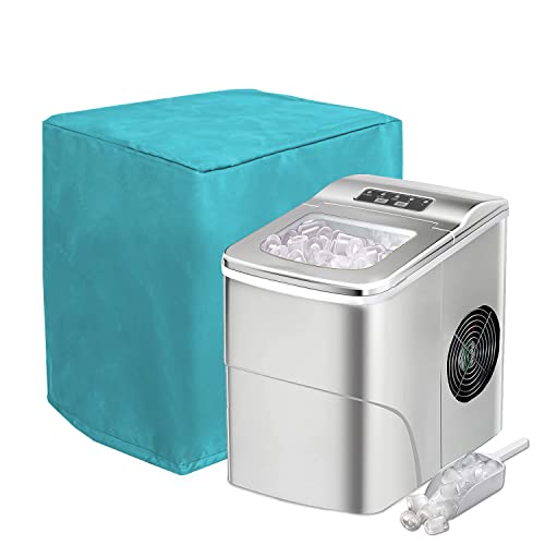 PASONIKA Ice Maker Cover, Countertop Appliances Ice Machine Cover, Dust Resistant Protector, Blue