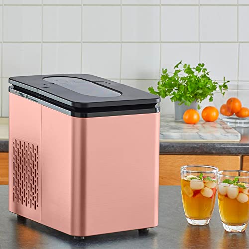 Neo 1.7L Automatic Electric Portable Home Kitchen Ice Cube Dispenser Maker Machine Counter Top Cocktails Drink Crusher Cold Freeze (Copper)
