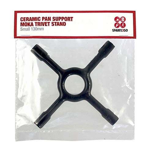 Spares2go Universal Gas Hob Ceramic Pan Support Moka Trivet Stand (Small 130mm)