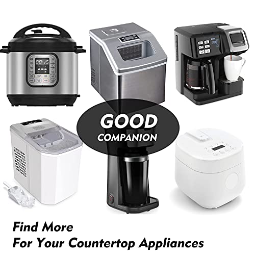 PASONIKA Ice Maker Cover, Countertop Ice Machine Coffee Maker Cover, Dust Resistant Protector, Grey