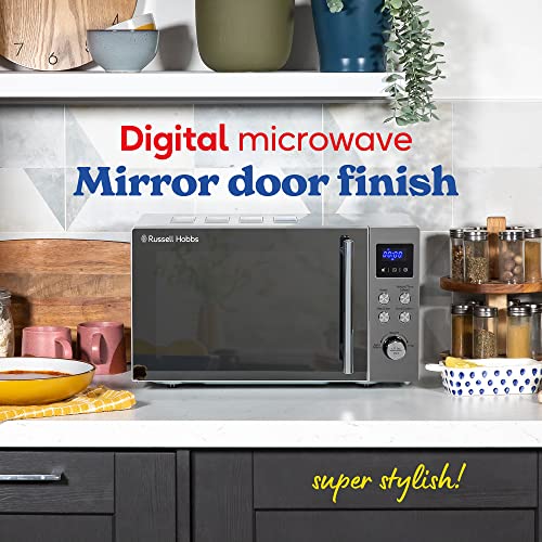 Russell Hobbs RHM2086SS Classic 17 Litre Stainless Steel Digital Microwave with Blue LED