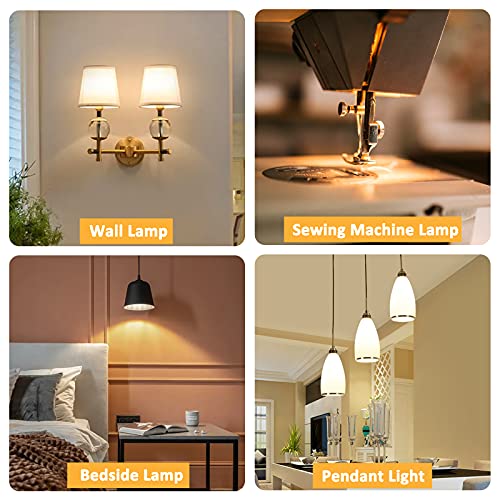 B15d Led Bulb 5W, AC220-240V, Non-Dimmable, 500LM Warm White 3000K, Equivalent 40W Incandescent Bulb, Ba15d Double Bayonet Bulbs for Sewing Machine, Cooker Hood,Refrigerator, Appliance Lamps, 2 Pack