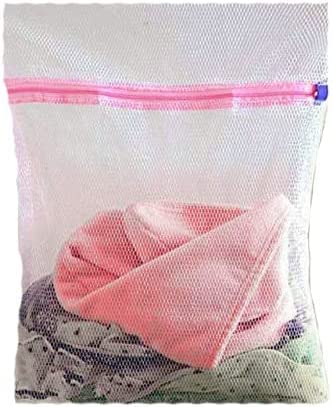 3 Laundry Wash Bags Reusable Zipped S/M/L Set Mesh Washing Machine Bags Net Lingerie Fine Wash Bra Delicate Hosiery (Small/Medium/Large)