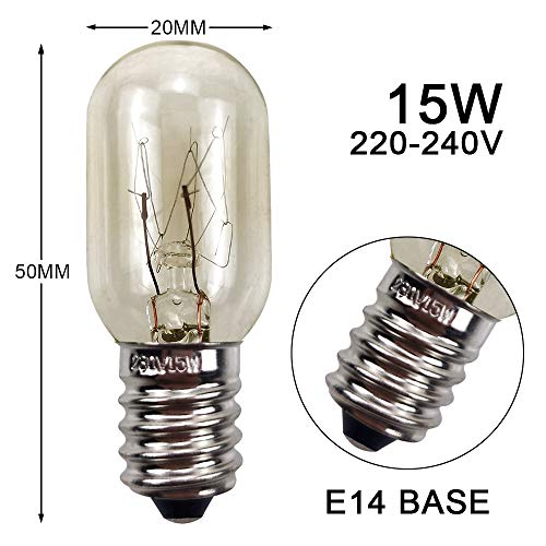 3-Pack of High-Quality 15W Pygmy (E14) Incandescent Light Bulbs | Ideal for Fridge, Freezer, Salt Lamp, Sewing Machine | Warm White 2700K | SES (Small Edison Screw) Base | 230V