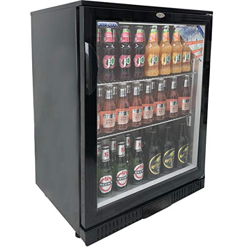 Cater-Cool CK0500LED Single Door Black Bottle Cooler With LED Lighting